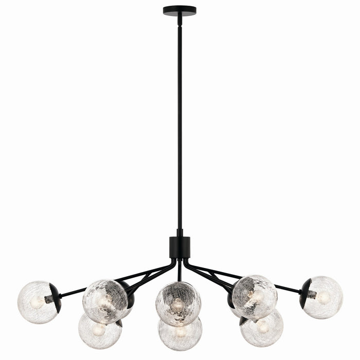 Kichler - 52703BK - 12 Light Linear Chandelier Convertible - Silvarious - Black