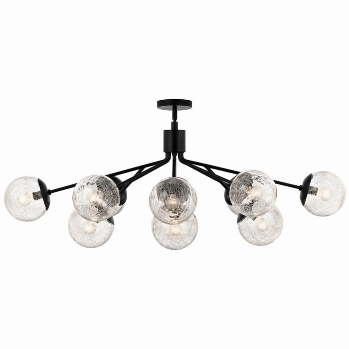 Kichler - 52703BK - 12 Light Linear Chandelier Convertible - Silvarious - Black