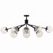 Kichler - 52703BK - 12 Light Linear Chandelier Convertible - Silvarious - Black