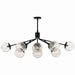 Kichler - 52703BK - 12 Light Linear Chandelier Convertible - Silvarious - Black