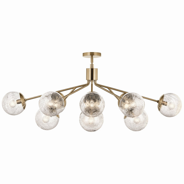 Kichler - 52703CPZ - 12 Light Linear Chandelier Convertible - Silvarious - Champagne Bronze