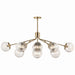 Kichler - 52703CPZ - 12 Light Linear Chandelier Convertible - Silvarious - Champagne Bronze