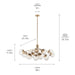 Kichler - 52703CPZ - 12 Light Linear Chandelier Convertible - Silvarious - Champagne Bronze