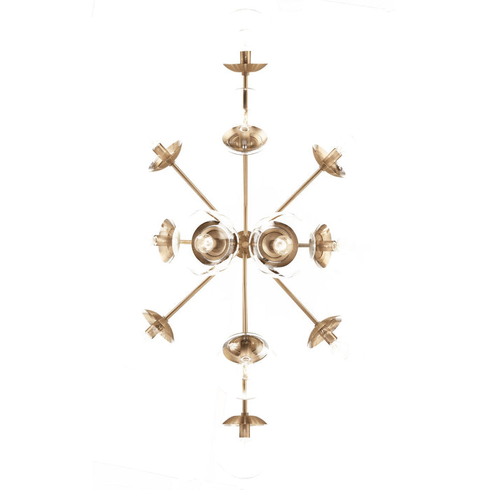 Kichler - 52703CPZCLR - 12 Light Linear Chandelier Convertible - Silvarious - Champagne Bronze