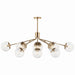 Kichler - 52703CPZCLR - 12 Light Linear Chandelier Convertible - Silvarious - Champagne Bronze