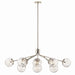 Kichler - 52703PN - 12 Light Linear Chandelier Convertible - Silvarious - Polished Nickel