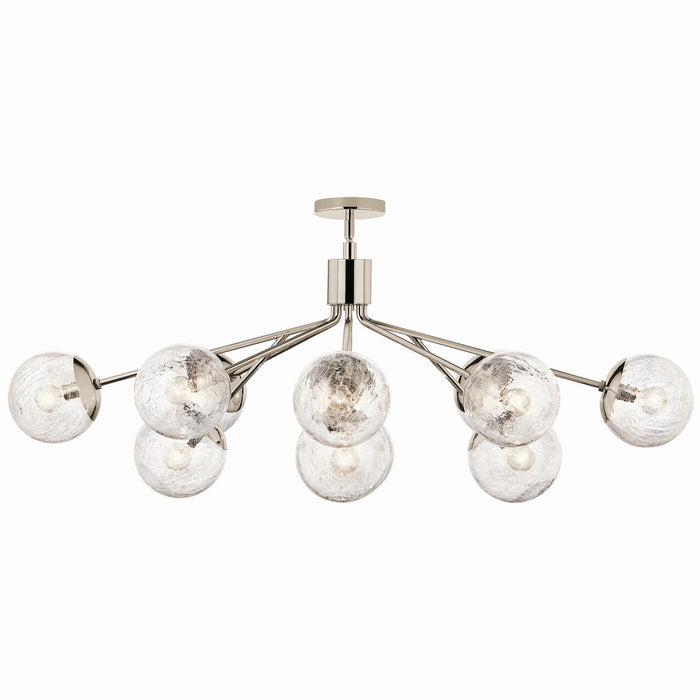 Kichler - 52703PN - 12 Light Linear Chandelier Convertible - Silvarious - Polished Nickel