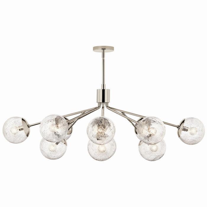 Kichler - 52703PN - 12 Light Linear Chandelier Convertible - Silvarious - Polished Nickel