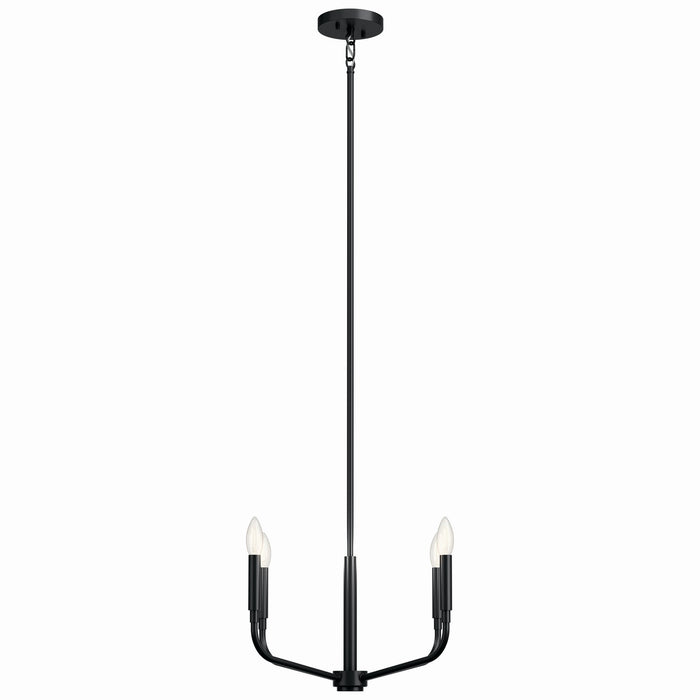 Kichler - 52716BK - Four Light Chandelier/Semi Flush Mount - Madden - Black