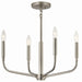 Kichler - 52716NI - Four Light Chandelier/Semi Flush Mount - Madden - Brushed Nickel