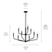 Kichler - 52720BK - Nine Light Chandelier - Madden - Black