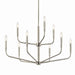 Kichler - 52720NI - Nine Light Chandelier - Madden - Brushed Nickel