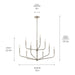 Kichler - 52720NI - Nine Light Chandelier - Madden - Brushed Nickel