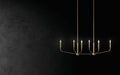 Kichler - 52721CPZ - Six Light Linear Chandelier - Madden - Champagne Bronze