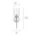 Kichler - 55183CH - One Light Wall Sconce - Madden - Chrome