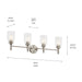 Kichler - 55186NI - Four Light Vanity - Madden - Brushed Nickel