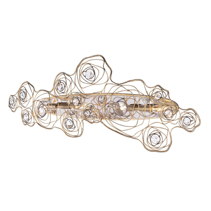 Varaluz - 500W04HGOB - Four Light Wall Sconce - Ethereal Rose - Havana Gold Ombre/Polished Stainless Accents