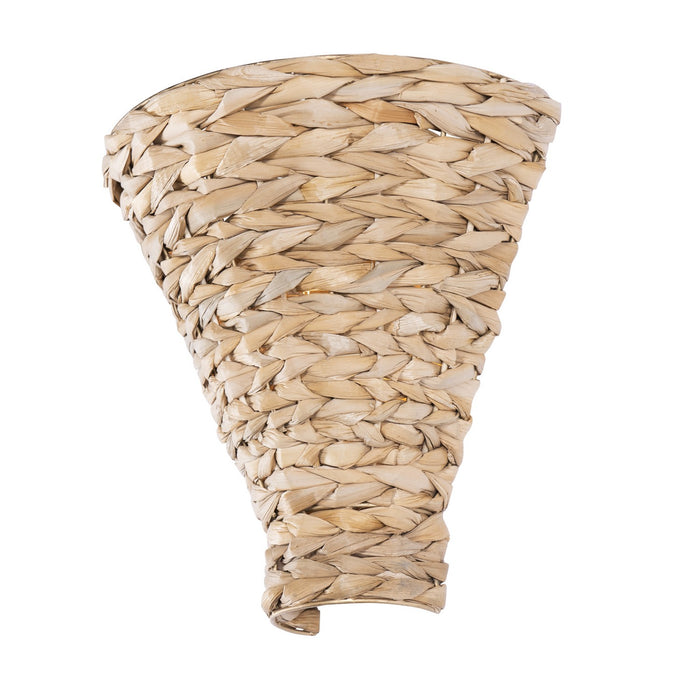 Varaluz - 502W01FGN - One Light Wall Sconce - Hilton Head - French Gold/Natural Seagrass