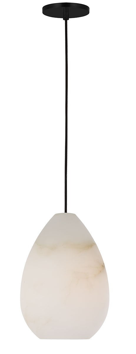 Visual Comfort Modern - SLPD544ALBB - One Light Pendant - Alina - Nightshade Black