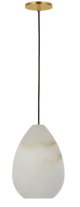 Visual Comfort Modern - SLPD544ALBHAB - One Light Pendant - Alina - Hand Rubbed Antique Brass