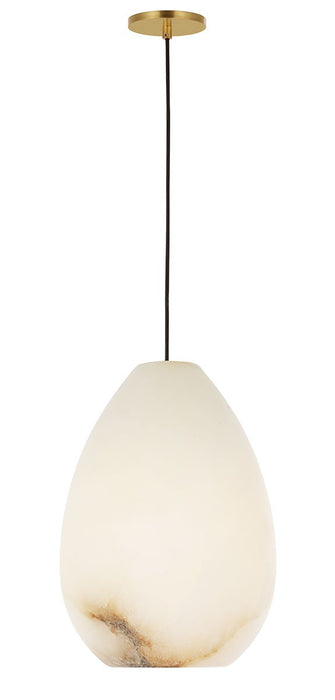 Visual Comfort Modern - SLPD545ALBHAB - One Light Pendant - Alina - Hand Rubbed Antique Brass