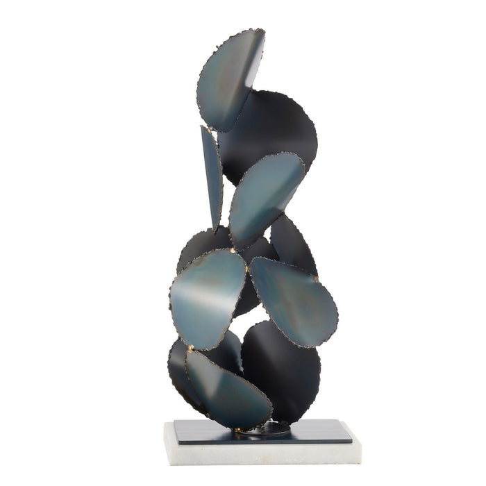 Arteriors - ASI05 - Sculpture - Kensey - Burnt Iron/White