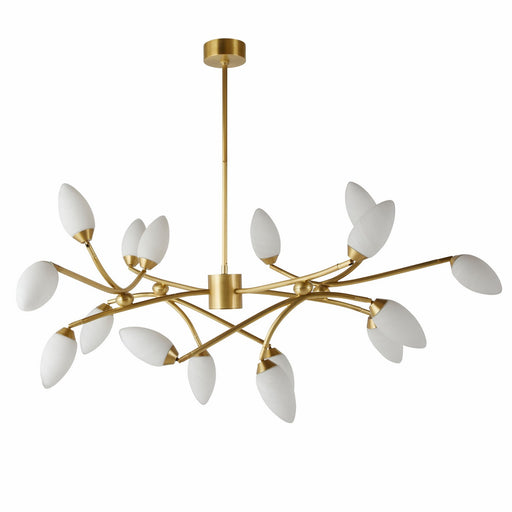 Arteriors - DLC22 - 16 Light Chandelier - Ember - Antique Brass/Matte Swirl