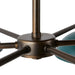 Arteriors - DLC23 - Six Light Chandelier - Evansville - Aegean/English Bronze