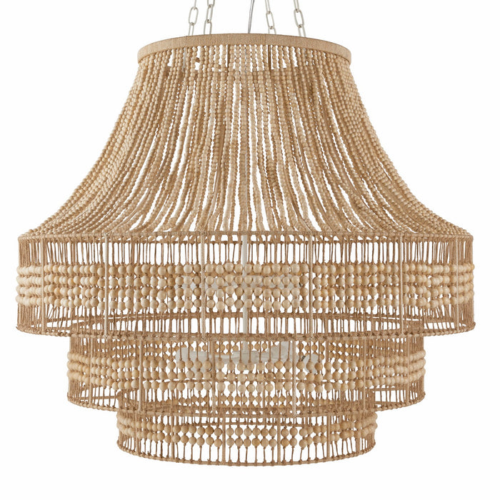 Arteriors - DLS13 - Eight Light Chandelier - Tulane - Natural/Natural/White