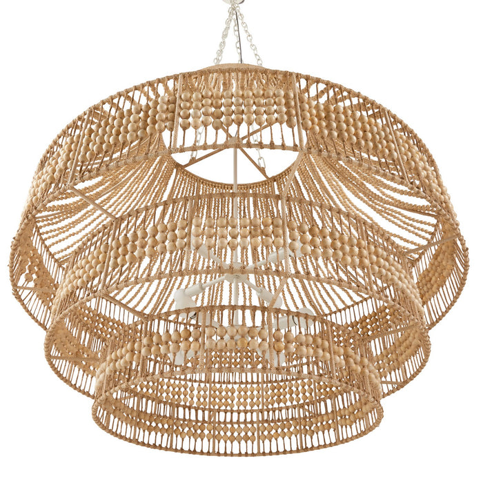 Arteriors - DLS13 - Eight Light Chandelier - Tulane - Natural/Natural/White