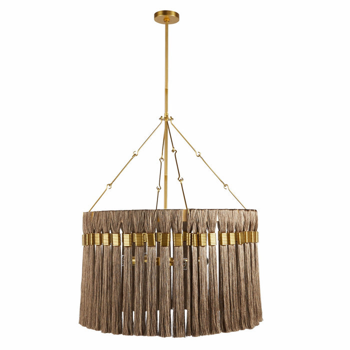 Arteriors - DMC24 - Four Light Chandelier - Dutchess - Gold and Gray/Antique Brass