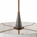 Arteriors - DMC26 - Six Light Pendant - Middlebury - Graphite/Graphite/Heritage Brass