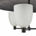 Arteriors - DMI12 - Three Light Chandelier - Eldridge - Natural Iron/Frosted/Taupe