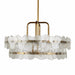 Arteriors - DMI15 - Four Light Chandelier - Cascade - Clear/Antique Brass