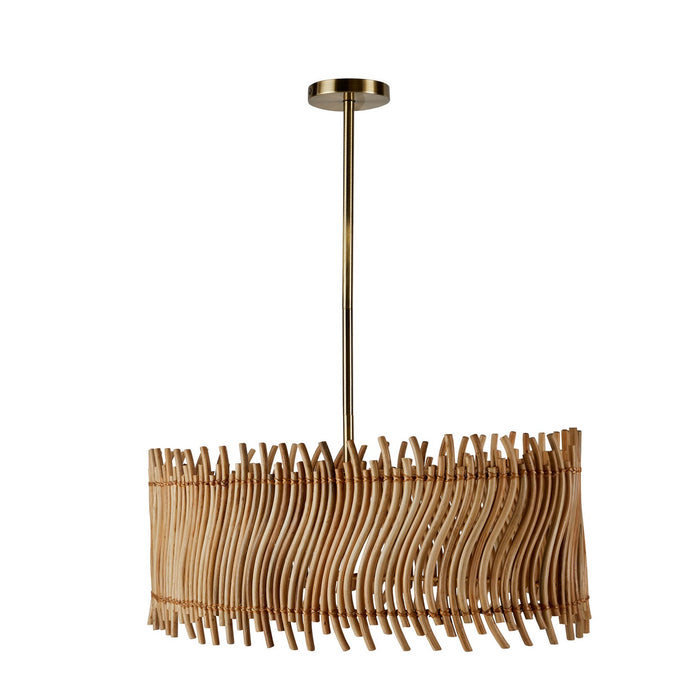 Arteriors - DMS15 - One Light Pendant - Cabrera - Natural/Antique Brass