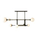 Arteriors - DRC09 - Eight Light Linear Chandelier - Erica - English Bronze/Opal/Taupe