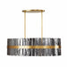 Arteriors - DRC10 - Eight Light Chandelier - Sinclair - Smoke/Antique Brass