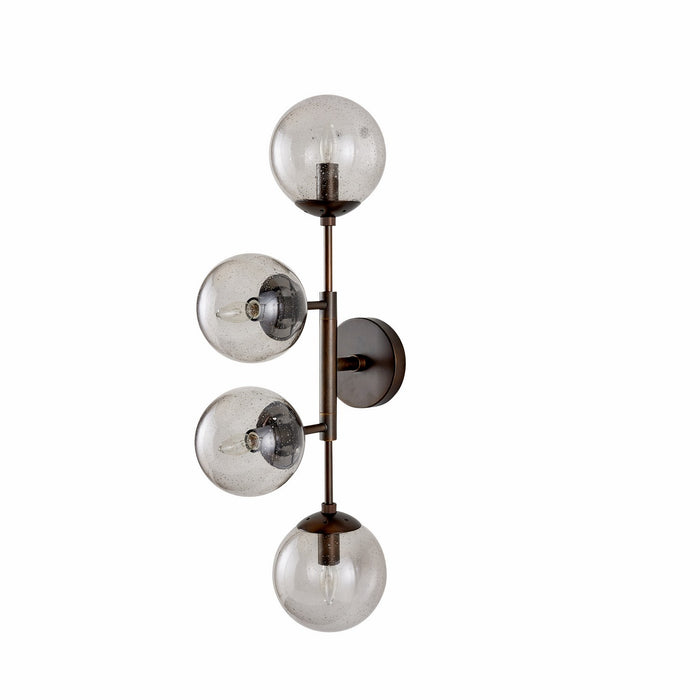 Arteriors - DWC35 - Four Light Wall Sconce - Christelle - Smoke/English Bronze