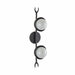 Arteriors - DWI18 - Two Light Wall Sconce - Churchill - Blackened Iron/Frosted