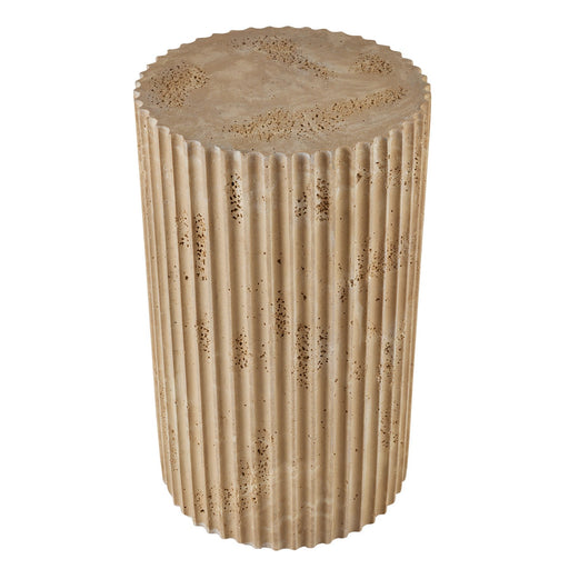 Arteriors - FAC03 - Accent Table - Carmello - Chai Travertine