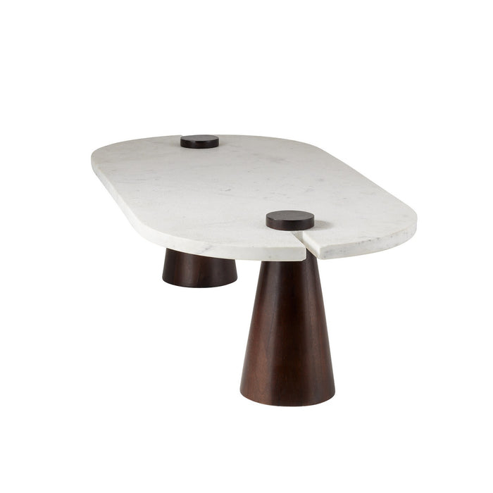 Arteriors - FCI13 - Coffee Table - Delaney - White/Umber