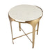 Arteriors - FEI22 - End Table - Janine - White/Antique Brass