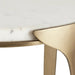 Arteriors - FEI22 - End Table - Janine - White/Antique Brass