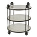 Arteriors - FEI25 - End Table - Carlita - White/Bronze