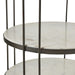 Arteriors - FEI25 - End Table - Carlita - White/Bronze