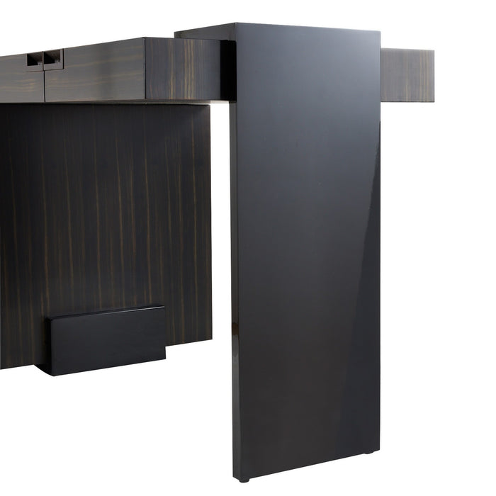 Arteriors - FKS05 - Desk - Carmichael - Charcoal/Black Gloss Lacquer/Charcoal/Bronze