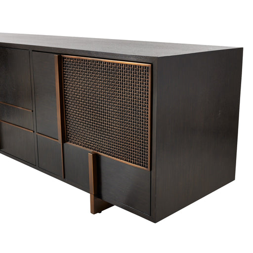 Arteriors - FZS11 - Credenza - Demi - Ebony/Antique Brass/Ebony