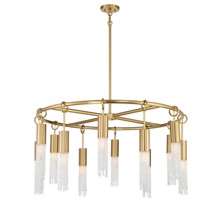 Savoy House - 1-1367-12-322 - 12 Light Chandelier - Chelsea - Warm Brass