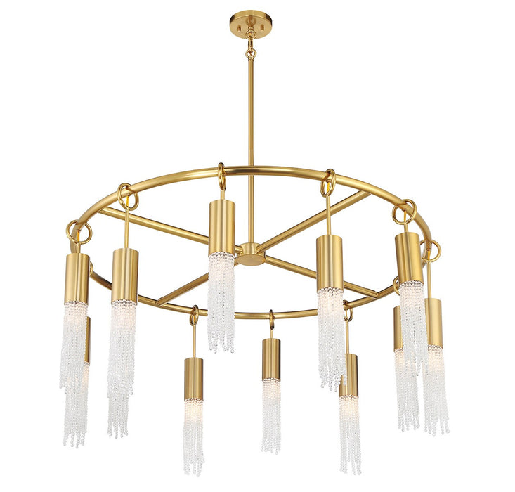 Savoy House - 1-1367-12-322 - 12 Light Chandelier - Chelsea - Warm Brass