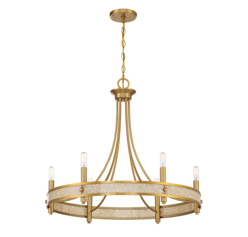 Savoy House - 1-2053-6-322 - Six Light Chandelier - Camden - Warm Brass